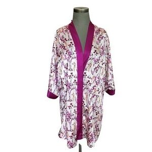 Victoria's Secret Floral Boho Beach Women's Robe M/L Whimsical Retro No Strap